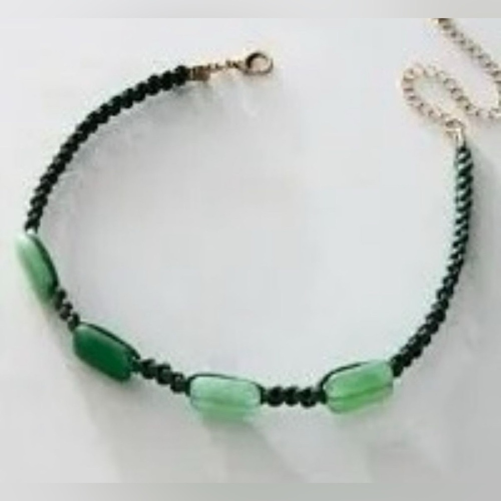 Free People Caroline Braided Choker - $38 Retail - Blue/Brown/Green - NEW
